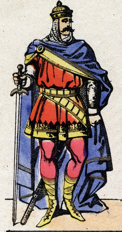 Dinastia Carolingia: Ritratto di Eudes o Odone (ca. 860-898) Re dei Franchi dall