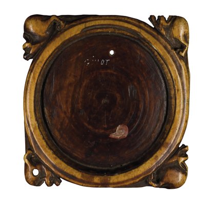 Coperchio di specchiera scolpito, Parigi, c.1310-20 da French School