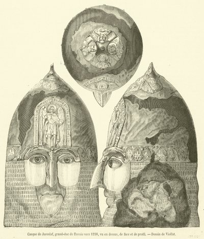 Elmo di Jaroslav, granduca di Russia verso il 1238, visto dall