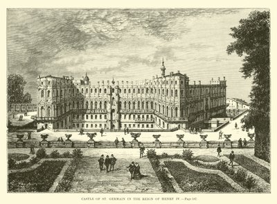 Castello di Saint-Germain sotto il regno di Enrico IV da French School