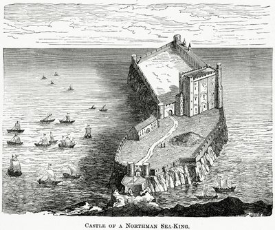 Castello di un re del mare normanno, c.1880 da French School