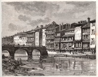 Castres - Languedoc-Roussillon-Midi-Pirenei - incisione in 