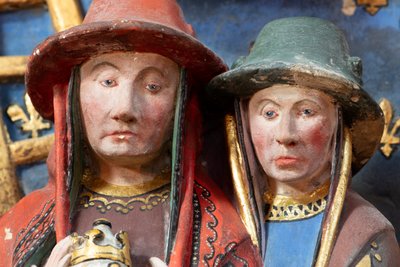 Cattedrale (Cathédrale Notre-Dame). Interno. Epitaffio di Jean de Libourc. 1470. (dettaglio) da French School