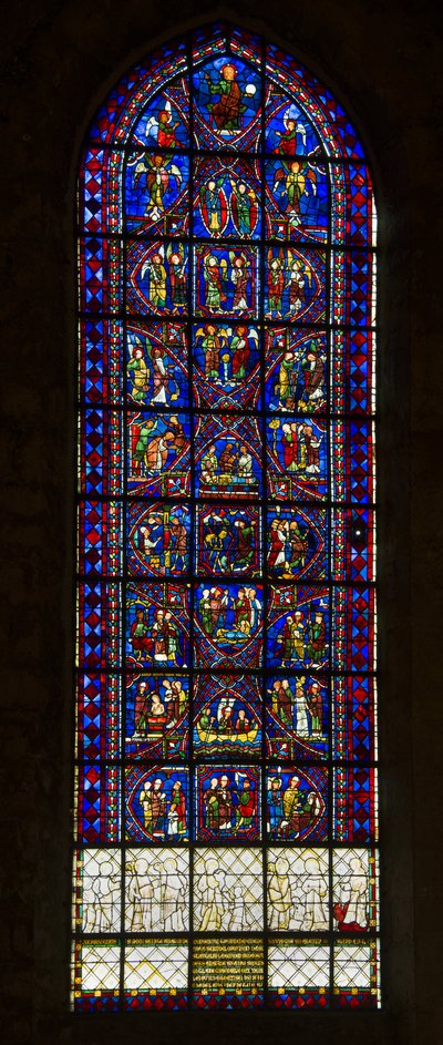 Cattedrale di Chartres, vetrata: vita di Sant