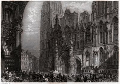 Cattedrale di Rouen da French School