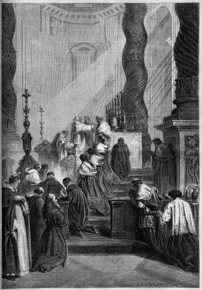 Rito cattolico - Pasqua - 1860: Papa Pio IX da French School