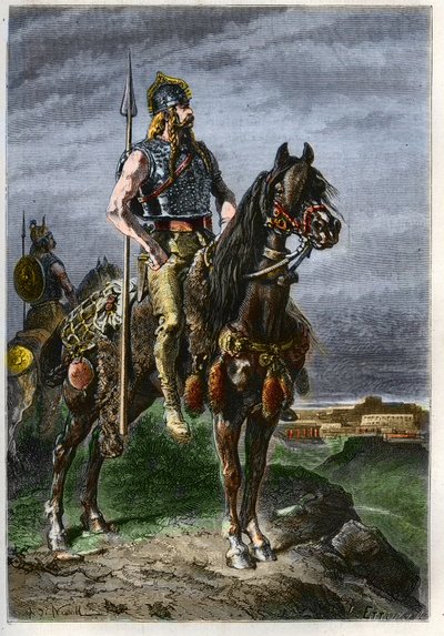 Cavaliere Gallico - Galli a cavallo nell