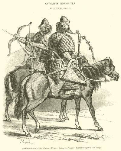 Cavalieri moscoviti nel sedicesimo secolo da French School