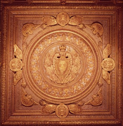 Soffitto della camera da letto di Enrico II (1519-59) da French School