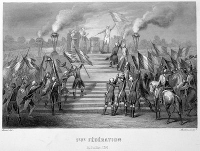 Celebrazione della 1ª Federazione Nazionale il 14 luglio 1790 sull