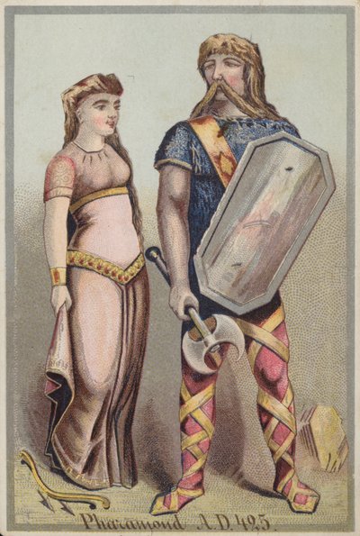 Gentiluomo e donna celtici da French School