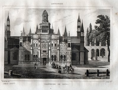 Certosa di Pavia - Incisione da 