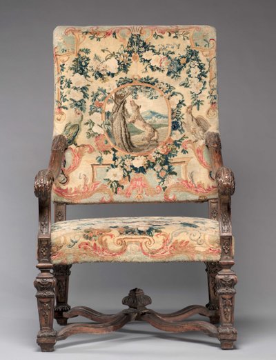 Sedia, fabbricata dalla Savonnerie Factory, prima del 1717 da French School
