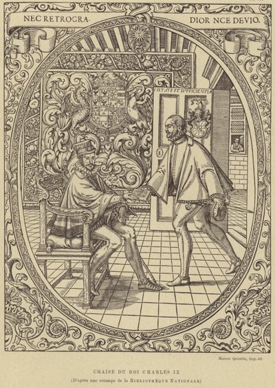 Sedia del re Carlo IX di Francia, XVI secolo da French School