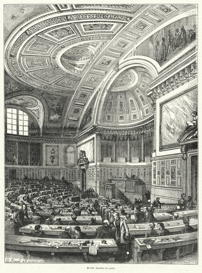 Chambre des Pairs, camera alta del parlamento francese dal 1814 fino alla sua abolizione dopo la Rivoluzione del 1848 da French School