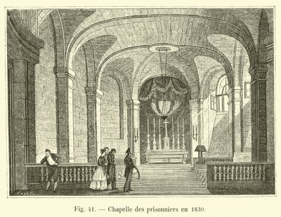 Cappella dei prigionieri nel 1830 da French School