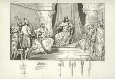 Cariberto I, re franco di Parigi da French School