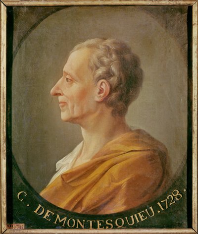 Charles Baron de Montesquieu, statista e filosofo ... da French School
