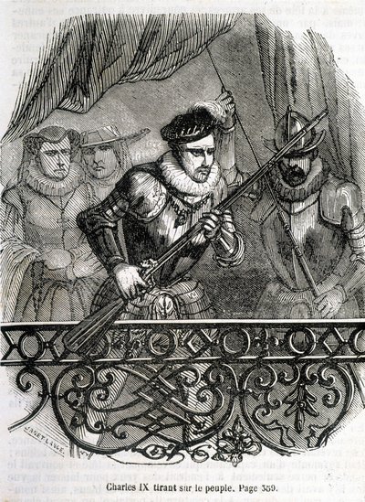 Carlo IX che spara sulla gente - in 