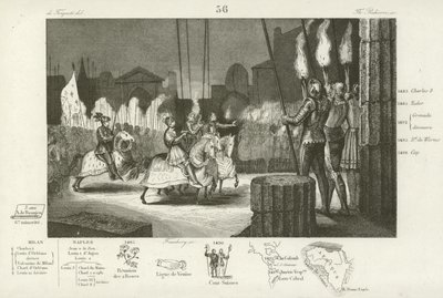 Carlo VIII di Francia entra trionfante a Roma, 1494 da French School