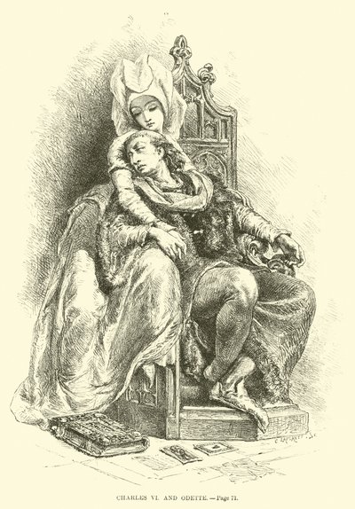 Carlo VI e Odette da French School