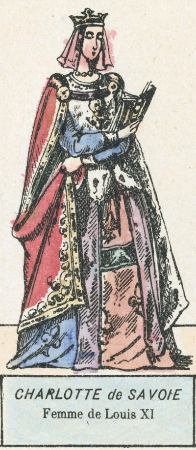 Carlotta di Savoia, moglie di Luigi XI da French School