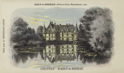 Castello di Azay-le-Rideau, Azay-le-Rideau, Indre-et-Loire da French School