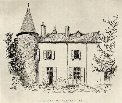 Chateau de Castelmore, dai Memoires de Charles de Batz-Castelmore Comte d
