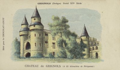 Castello di Grignols, Grignols, Dordogna da French School