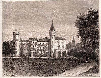 Château de Lamartine - 71520 Saint Point - incisione in 