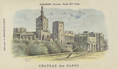 Castello dei Papi, Avignone, Vaucluse da French School