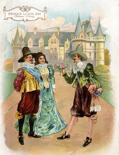 Castelli della Loira: Sala delle Rose del castello di Azay le Rideau (Azay-le-Rideau), Indre et Loire, Centro, Francia, costruito nel XVI secolo nel 1529 al tempo di Luigi XIII da French School