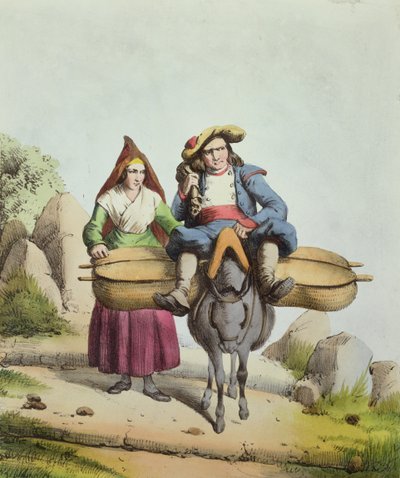 Venditrici di formaggio della regione di Tarbes, c.1840 da French School
