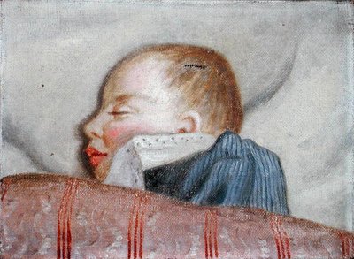 Bambino che dorme, fine XIX secolo da French School