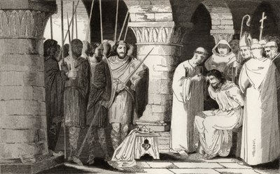 Childerico III (714-51) è detronizzato e confinato in un monastero, da 