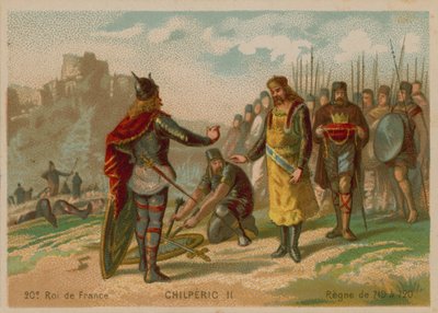 Chilperico II, Re di Francia (c 672-721) da French School