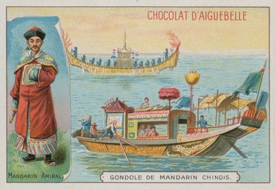 Ammiraglio mandarino cinese e gondola da French School