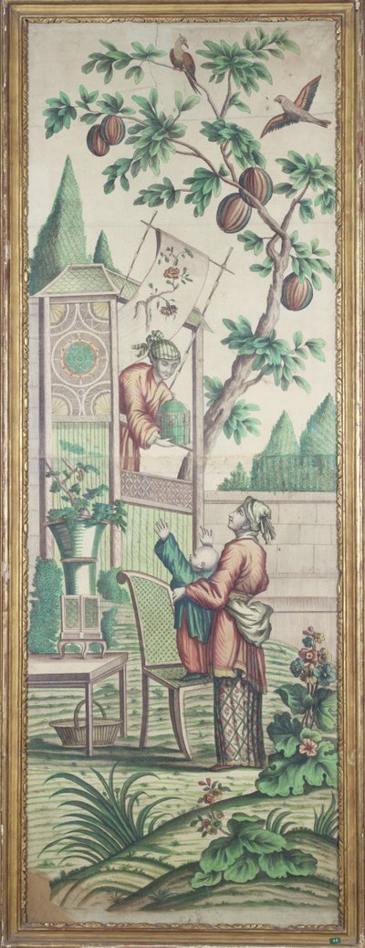 Carta da parati Chinoiserie da French School