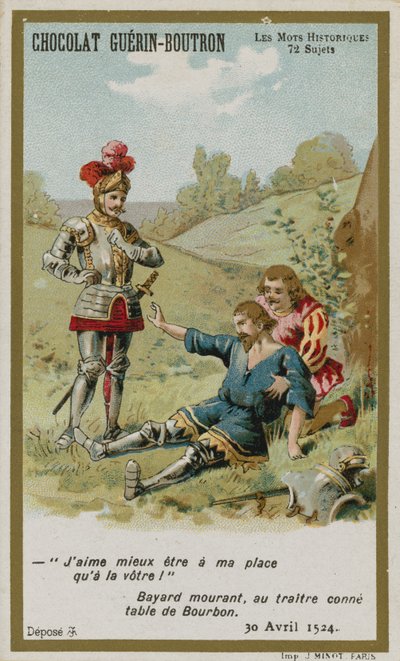 Chocolat Guérin-Boutron, serie Parole Storiche da French School