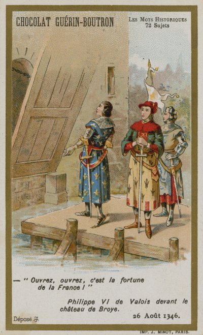 Chocolat Guérin-Boutron, serie Parole Storiche da French School