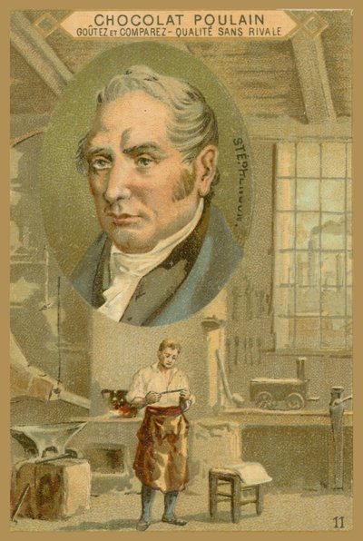 Carta commerciale Chocolat Poulain, Robert Stephenson da French School