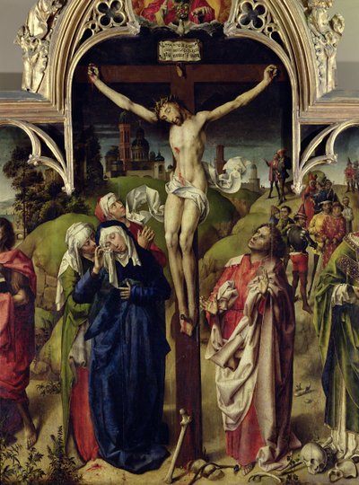 Cristo sulla croce, le Sante Donne e San Giovanni Evangelista, dall