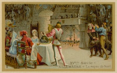 Cena di Natale nella Germania del XV secolo da French School