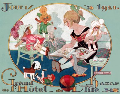 Giocattoli di Natale. (Illustrazione) da French School