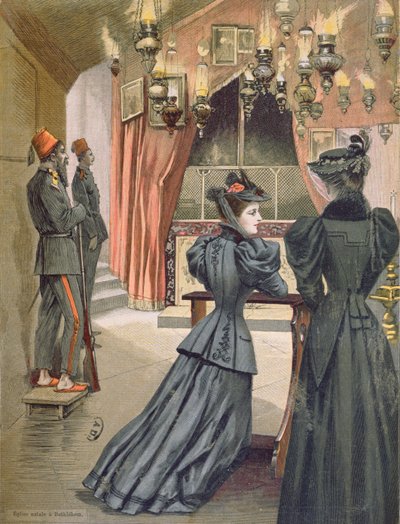 Chiesa della Natività, Betlemme, 1894 da French School