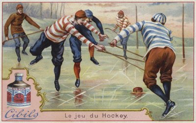Carta Cibils con hockey su ghiaccio da French School