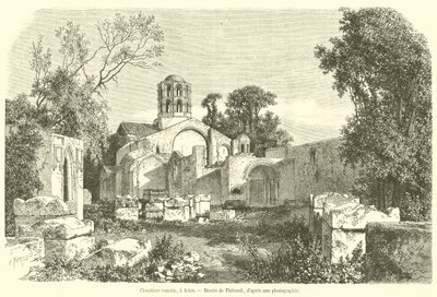 Cimitero romano, ad Arles (incisione) da French School