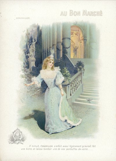 Cenerentola che fugge dal ballo da French School