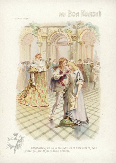 Cenerentola, parlando con il principe da French School