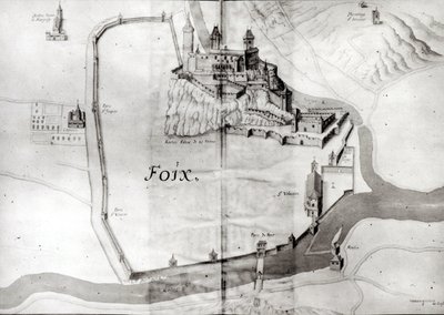 Città di Foix, da Grand Atlas, inizio XVII secolo da French School